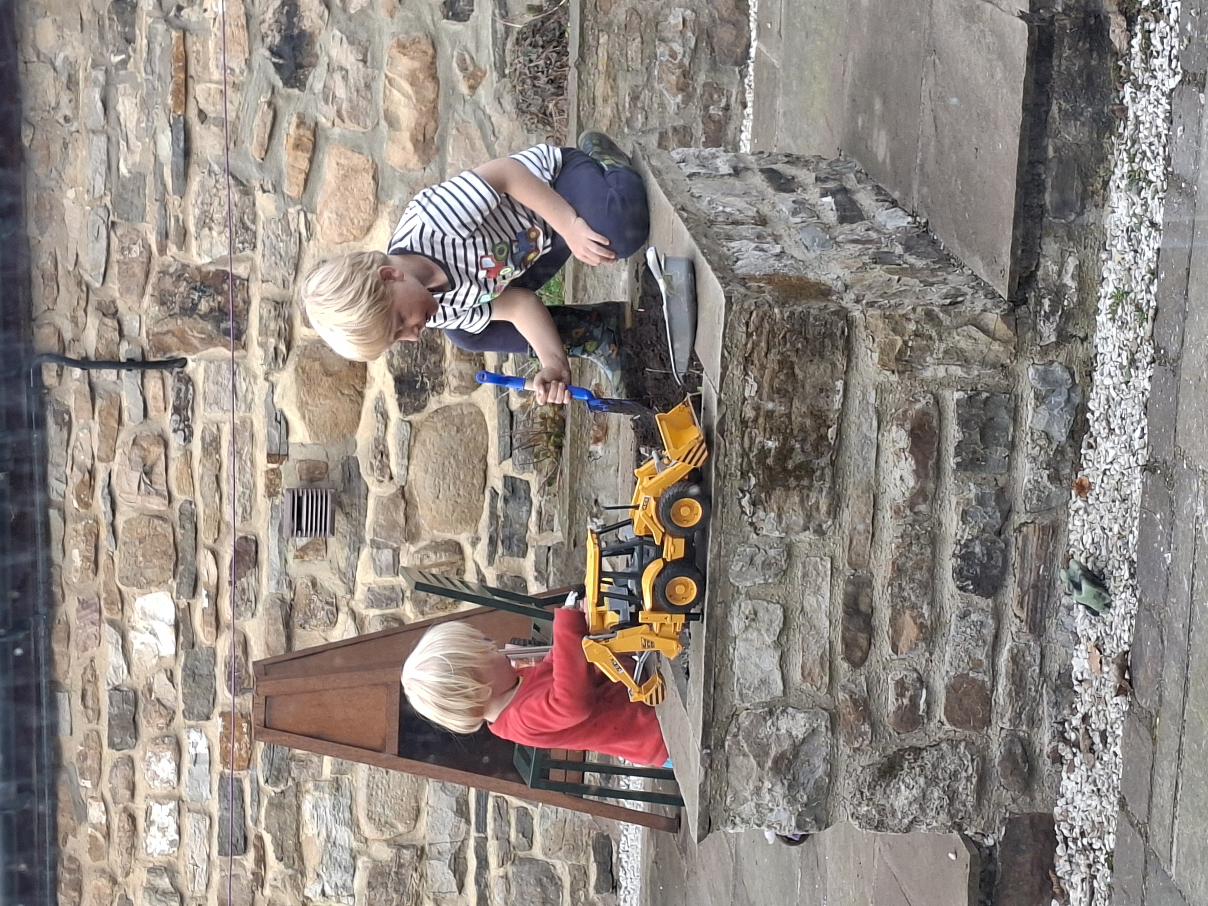 Two kids play