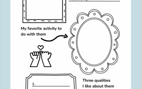 An activity sheet for children