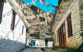 A tuk tuk in Nepal